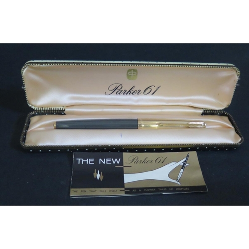 514 - A Cased PARKER 61 Custom Fountain Pen