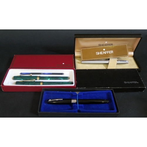 515 - Three Sheaffer Fountain / Cartridge Pens, boxed or cased