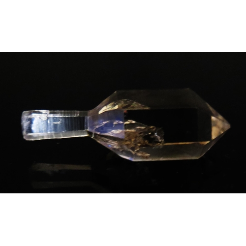 534 - An Antique Facet Cut Quartz Plumb Bob, 57mm