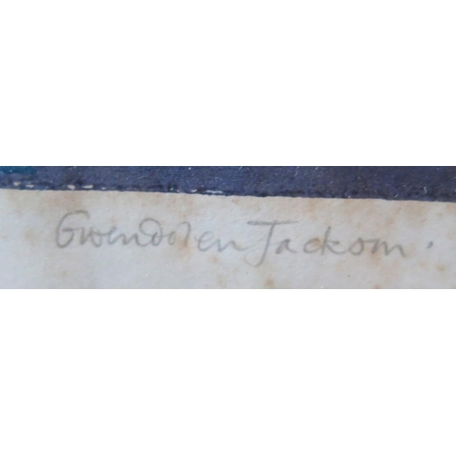 7 - Gwendolen R. Jackson (b. 1919, 'Image I, Screenprint 10.1', Death's-Head Hawkmoth, Signed bottom rig... 