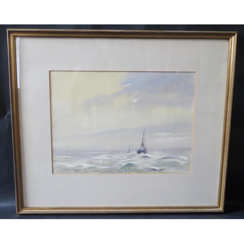 70 - C. Stanley Desborough 1976, Seascape, 37.5x27cm, framed & glazed

**TEL BID 10**