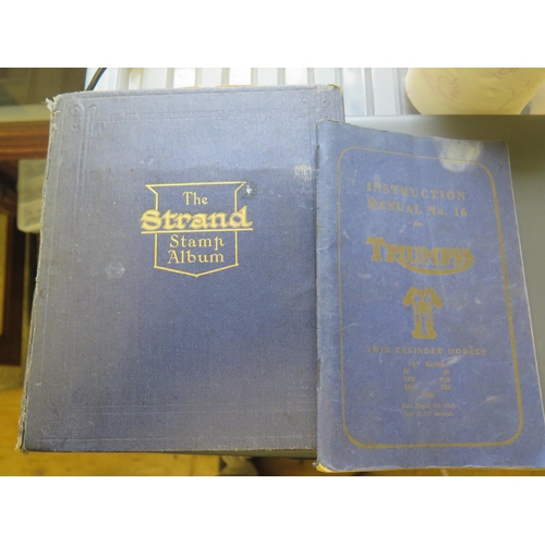 715A - The Strand Stamp Album and contents and Triumph Manual No.16
