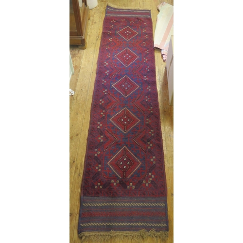 736a - A Persian Style Runner (266x60cm) and one other rug