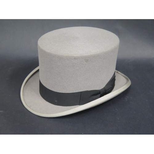 744 - A grey Top Hat, made for B. Lipman Ltd., size 7 3/8