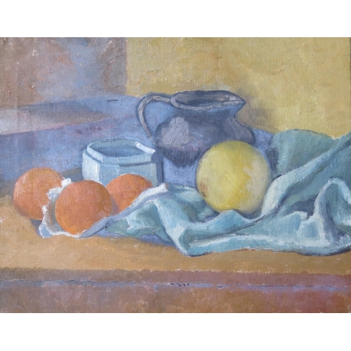 78 - Still Life, oil on canvas, 51x41cm, unsigned and unglazed
