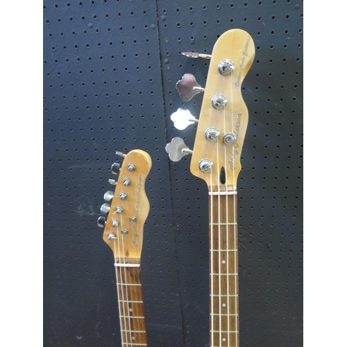 953 - A Double Neck Electric/Bass Guitar with Andy Alderson Logo