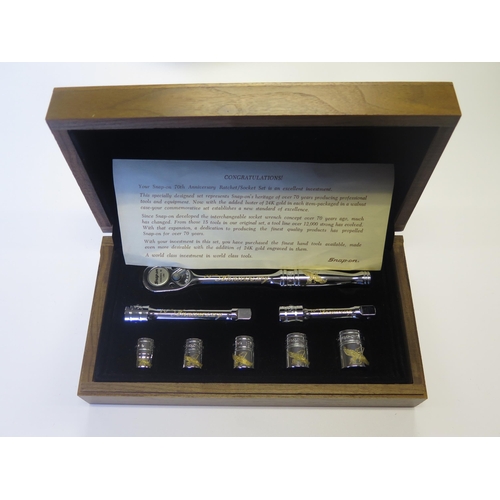 724 - A Snap-on 70th Anniversary Ratchet / Socket Set **SOLD ON BEHALF OF CHARITY**