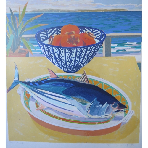 74 - Tom Burnett 93, Proof Skipjack, screenprint, 59x54cm, framed & glazed