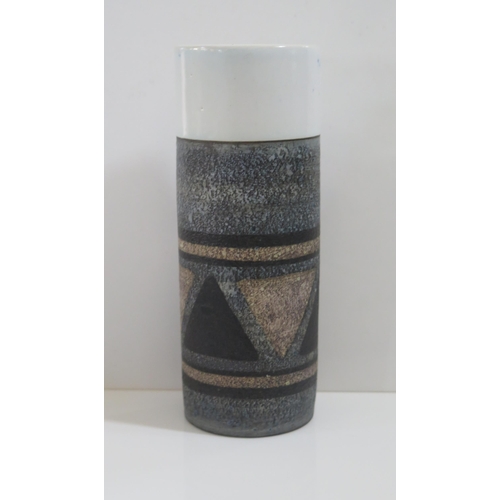 139C - A TROIKA Pottery Sleeve Vase, 15cm