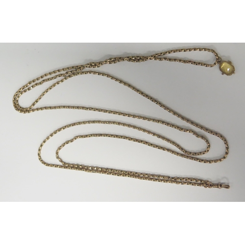 1684 - A 9ct Gold Guard Chain with pendant, c. 29