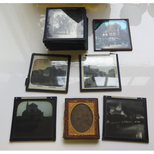 586 - A 19th Century Ambrotype and photographic slides of the Netherlands