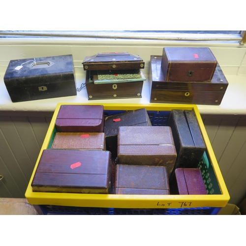 767 - A Collection of Old Boxes