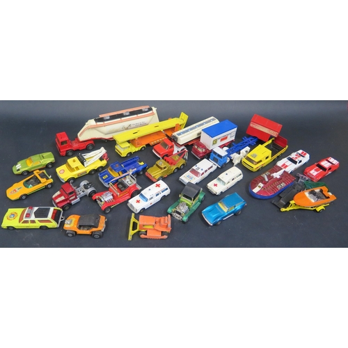 1015 - A Collection of Playworn Matchbox Superkings Toy Cars, Trucks etc.