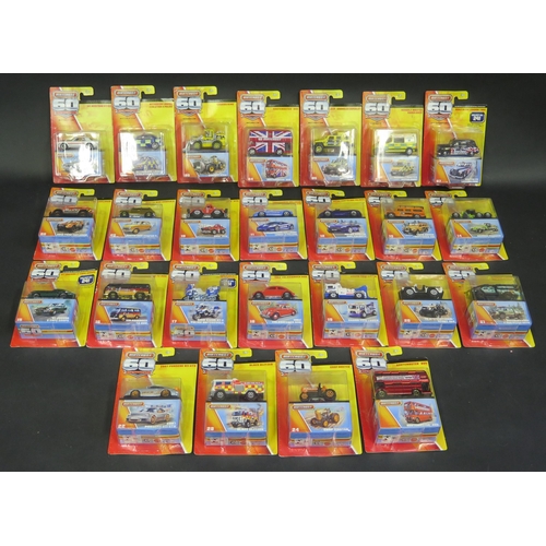1019 - A Complete Set of 24 Matchbox 60th Anniversary Models All mint on cards (No.20 has been opened) plus... 