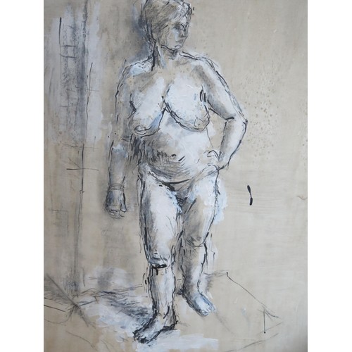 68 - A Portfolio of Paintings and Drawings including life drawing and architecture studies