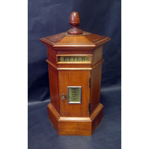 408a - A Decorative Wooden Post Box, 47cmcm Height