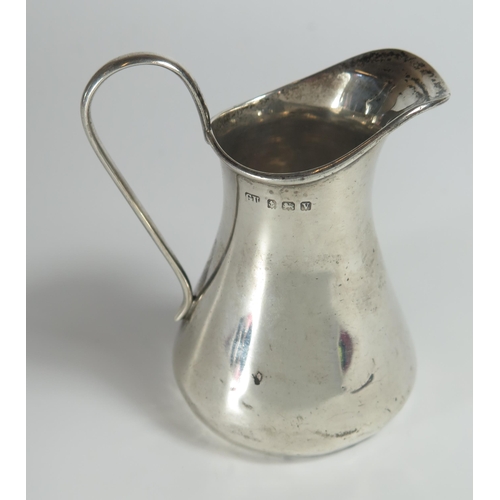 114 - A George VI Silver Creamer, 9cm tall, Birmingham 1920, George Unite, 70g