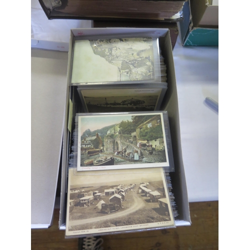 1443 - Approximately 400 Devon Postcards