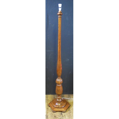 1880 - An Oak Standard Lamp