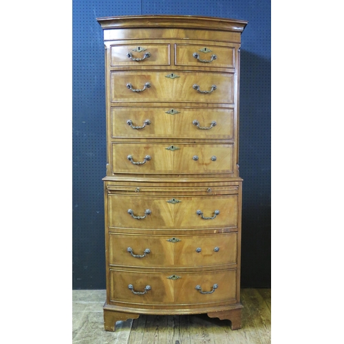 1881 - A Mahogany Chest on Chest, 71(w)x1519H0x46(d)cm