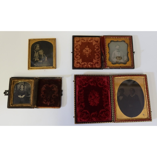 240 - A Daguerreotype Portrait of a Gentleman and ambrotypes etc.