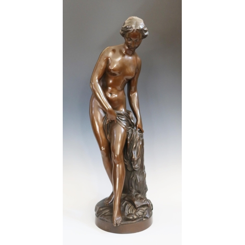 242 - After Etienne Maurice Flaconet (1716-1791), Venus, bronze, 81 cm high. No foundry marks