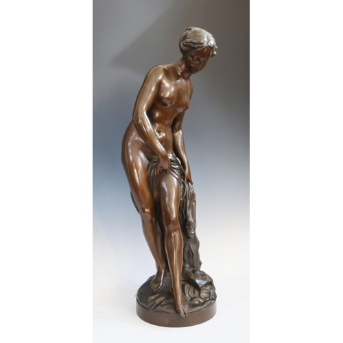 242 - After Etienne Maurice Flaconet (1716-1791), Venus, bronze, 81 cm high. No foundry marks