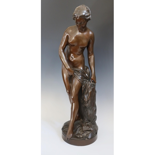 242 - After Etienne Maurice Flaconet (1716-1791), Venus, bronze, 81 cm high. No foundry marks