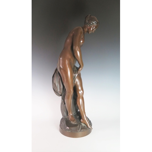 242 - After Etienne Maurice Flaconet (1716-1791), Venus, bronze, 81 cm high. No foundry marks