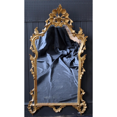 271 - A Georgian Carved Gilt Wood Pier Mirror, 134 x 71 cm