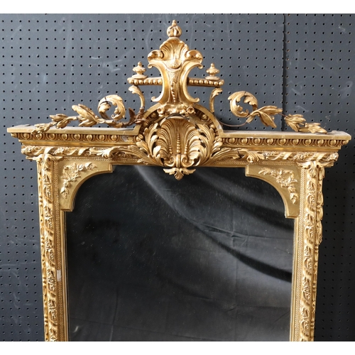 275 - A Near Pair of Georgian Gilt Gesso Framed Girandole Mirrors, 128 x 71 cm