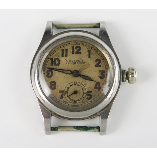 285 - A 1940's ROLEX Oyster Junior Sport Ref. 2784 Wristwatch, the 30mm case no. 128151 with 15 jewel mech... 