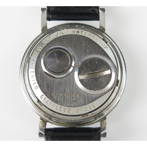 295b - A Gent's BULOVA Accutron 214 Spaceview Quartz Wristwatch, 35mm case. New battery just fitted. RUNNIN... 