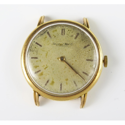 296 - A Gent's International Watch Company IWC Schaffhausen 149 18ct Gold Cased Wristwatch, the 36mm case ... 