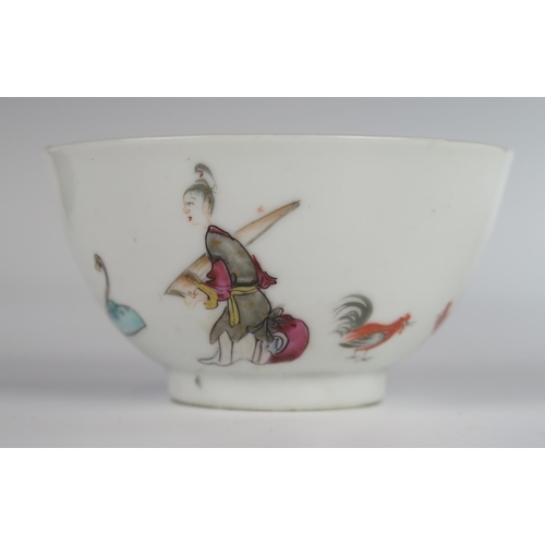 366 - An 18th Century Chinese Teabowl with Matching Saucer and one other