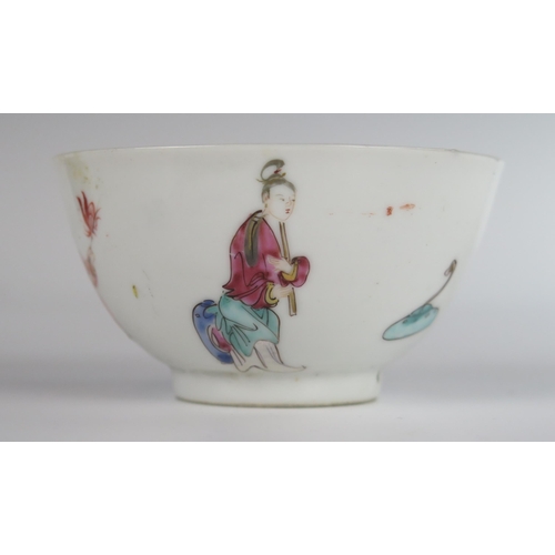 366 - An 18th Century Chinese Teabowl with Matching Saucer and one other