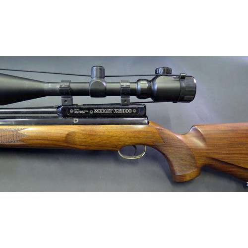 1200 - A Webley FX2000 .22 Pre-charged Pneumatic Air Rifle with a Zero Option 6-24x50 Scope (Made in Sweden... 