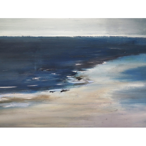 1006 - Nigel Kingston, Contempary British Artist, Seascape, Acrylic on Canvas, signed, 127 x 152cm