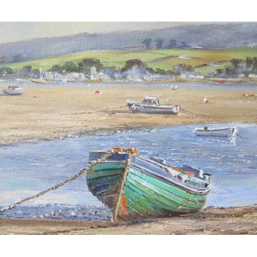 1009 - Wyn Appleford, 1932 - 2016, Devon Artist, Estuary Scene, Oil on Canvas, 44 x 30cm, Signed, Framed