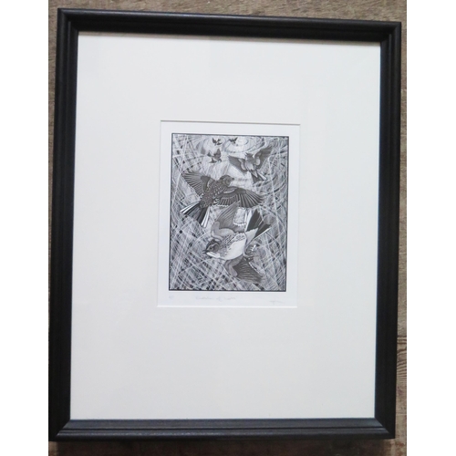 1022 - Colin See-Paynton, Contemporary British Wood Engraver, 'Exaltation of Larks' Pencil Signed Artist's ... 