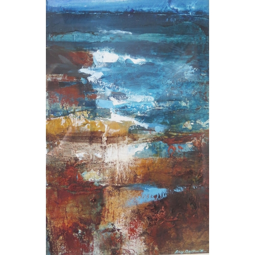 1034 - Ray Balkwill RWA, 'Summer Sea' 1999, Mixed Media, Signed 32 x 20cm, F & G