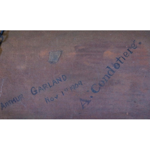 1090 - A Copy of 'A Condottiere' by Arthur Garland, Signed and Dated November 1st, 1909 Verso and Monogramm... 