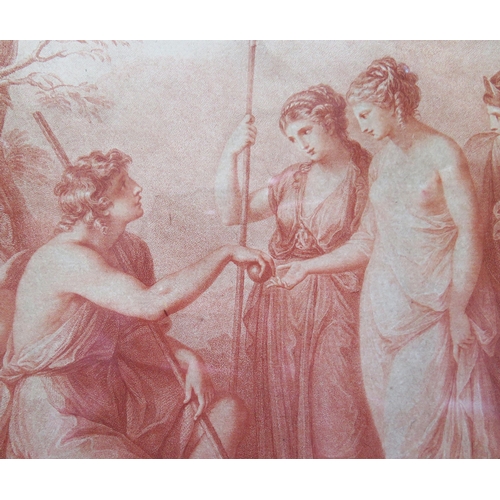 1096 - A Pair of Sanguine Stipple Engravings Attributed to Angelica Kauffman (1741- 1807), Classical/Romant... 