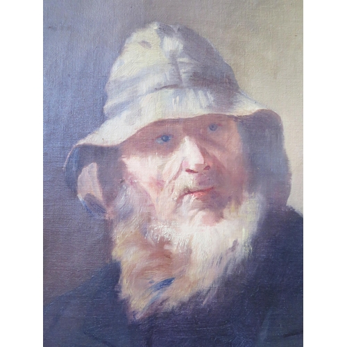 1100 - Portrait of 'An Old Salt' by Hugh B. Scott, (1853 - 1940), Oil on Canvas, Signed bottom left and Sig... 