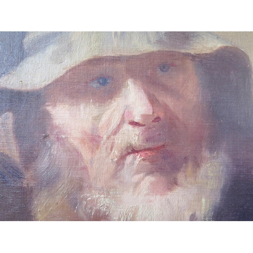 1100 - Portrait of 'An Old Salt' by Hugh B. Scott, (1853 - 1940), Oil on Canvas, Signed bottom left and Sig... 