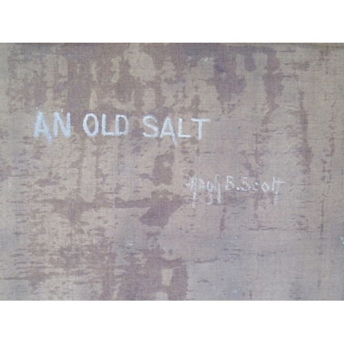 1100 - Portrait of 'An Old Salt' by Hugh B. Scott, (1853 - 1940), Oil on Canvas, Signed bottom left and Sig... 