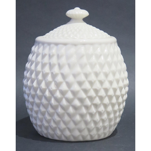 1212 - Belleek Pineapple Biscuit Barrell