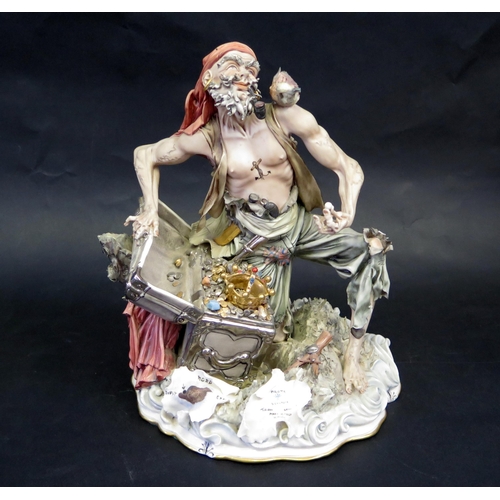 1266 - Capo Di Monte 'The Pirate's Treasure' Figurine