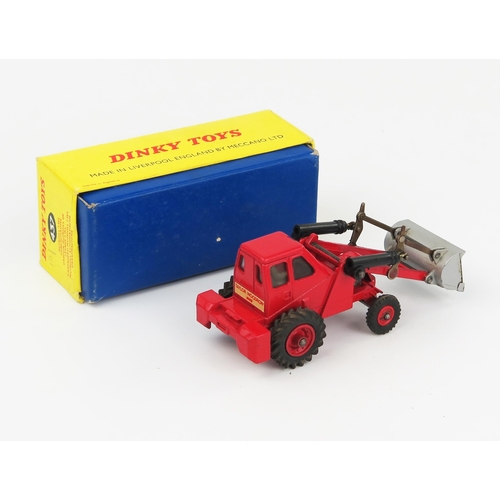 2118 - A Dinky Toys 437 Muir Hill 2/WL Loader in red with rarer red base, red hubs, black arms and silver b... 