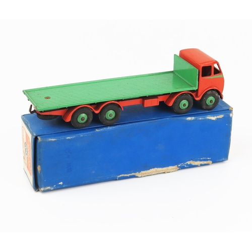 2148 - A Dinky Supertoys 502 1st type cab with burnt orange cab and chassis, green hubs, flash and back, sp... 